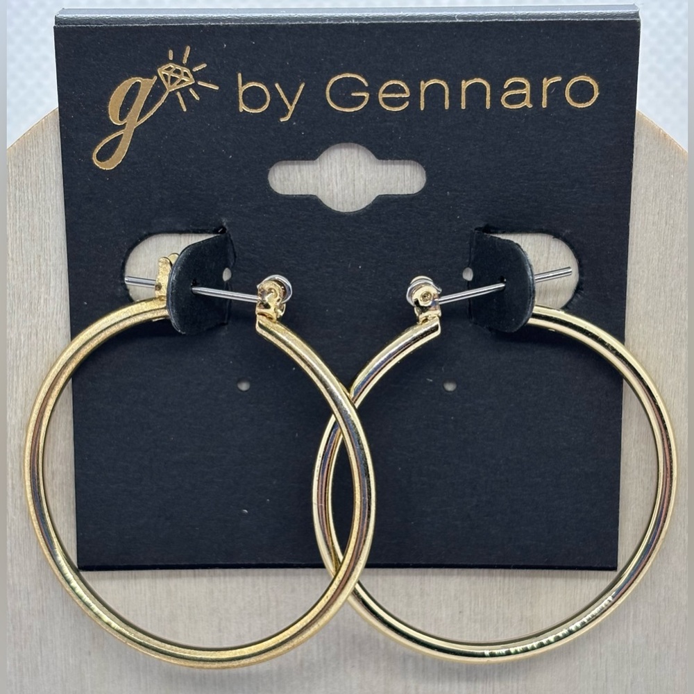 New G by Gennaro Gold Hoop Earrings